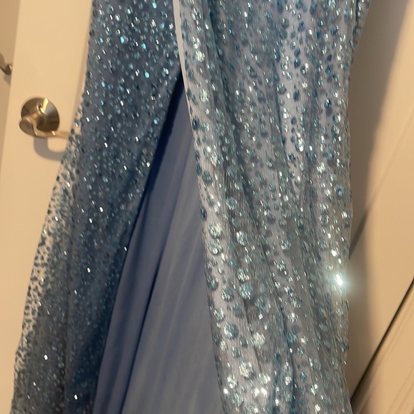 Light Blue Sparkly Gown - Picture 3 of 5